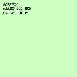#CBFFC0 - Tea Green Color Image